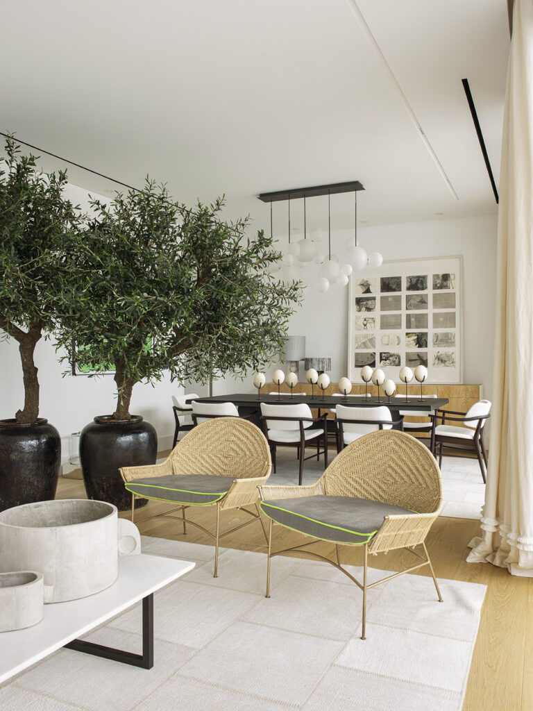 SAV green summer villa interior design arqchitecture project luxury comfort sophistication materials textures monochromatic contemporary art colours 