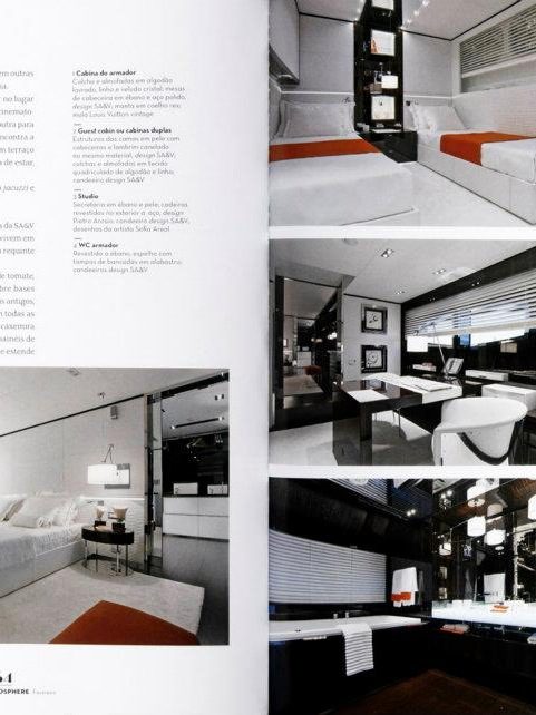 SAV stratosphere december magazine design architecture project luxury interview showroom decor blue white sea yath ocean magnitude  modern