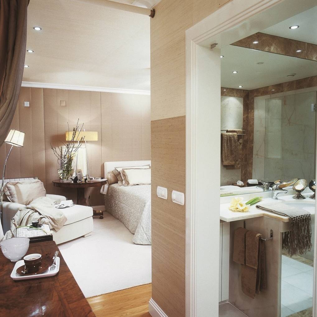 SAV apartment for two gentleman's interior design architecture project luxury classic refined mixture pieces monochromatic