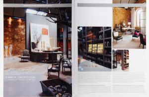 SAV attitude magazine design architecture project luxury interview showroom pieces light art