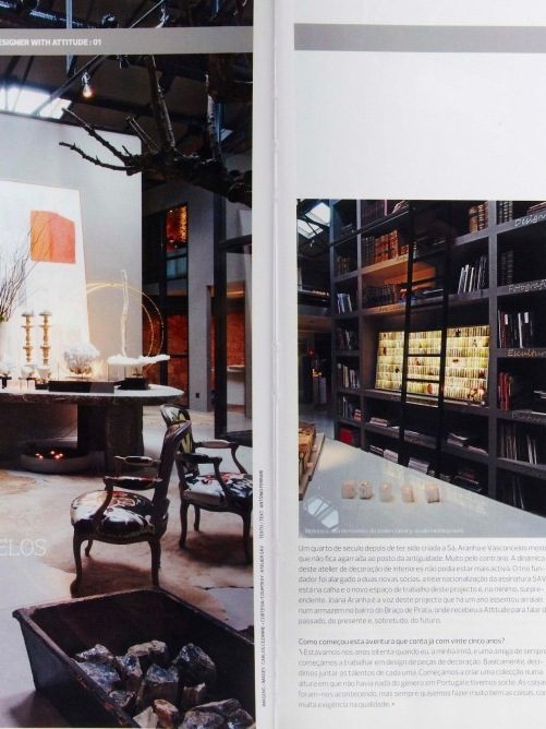 SAV attitude magazine design architecture project luxury interview showroom pieces light art 