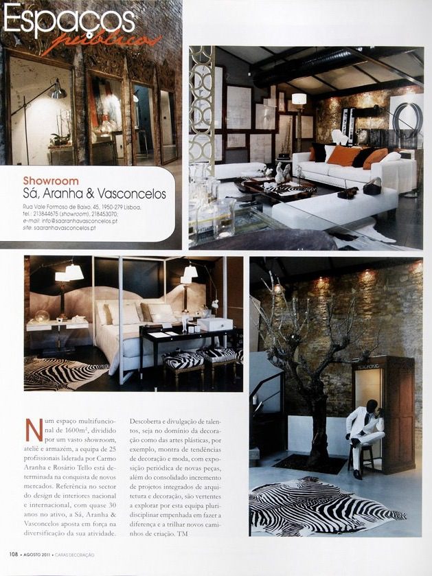 SAV caras decoração august magazine design architecture project luxury interview showroom interview timeless decor light pieces room