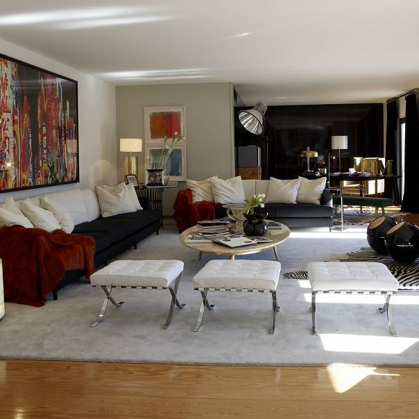 Contemporary Apartment Art and Living SAV Interior