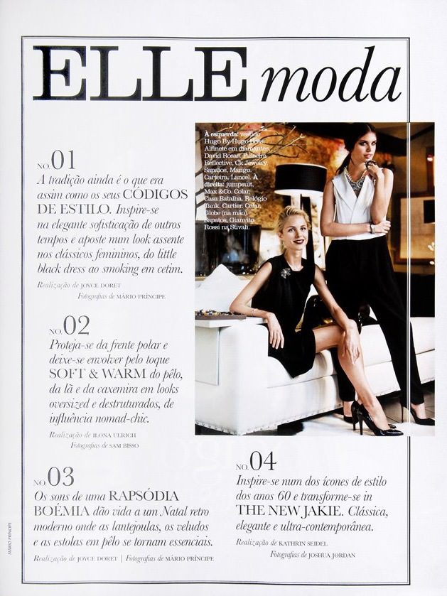 SAV elle december magazine design architecture project luxury interview showroom interview production fashion editorial christmas tradition black and white sophistication