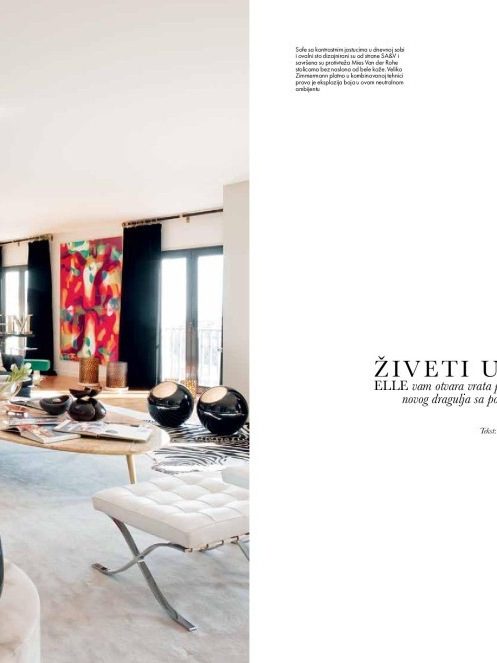 SAV elle decoration serbia review design architecture project luxury interview showroom deco blue light art 
