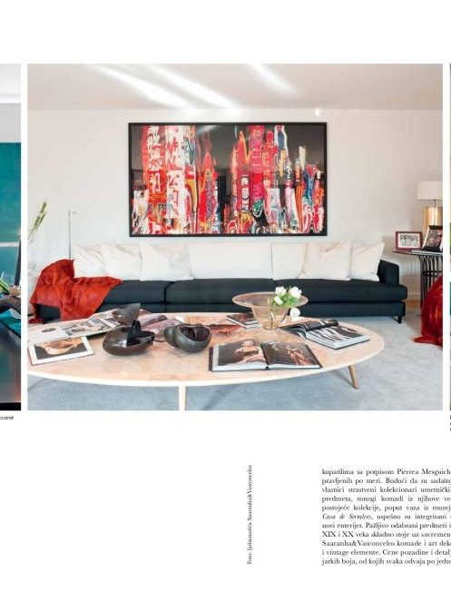 SAV elle decoration serbia review design architecture project luxury interview showroom deco blue light art