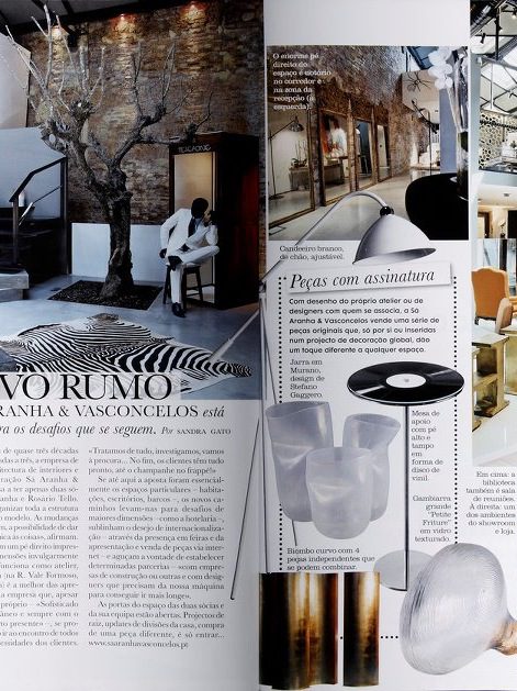 SAV elle october magazine design architecture project luxury interview showroom pieces light decor 