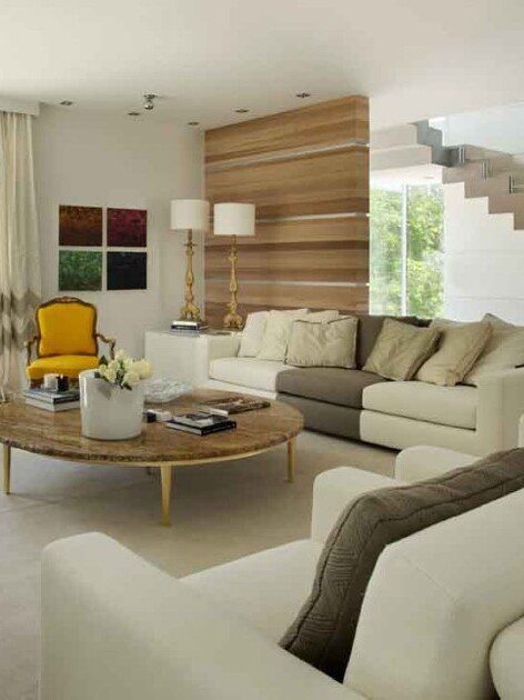 SAV europe meets boston international interior design architecture project luxury_vintage style vibrant colours sofa yellow chair materials harmony
