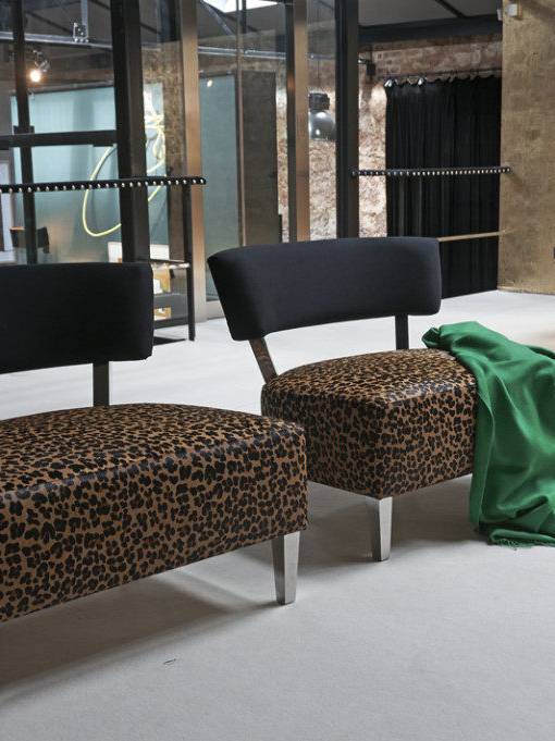 SAV green & art very sharp showroom interior design architecture project luxury classic art deco pieces green industrial rustic