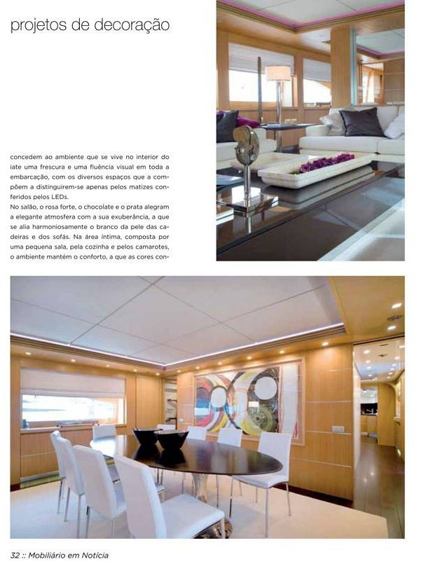 SAV mobiliário em notícia october review design architecture project luxury interview showroom deco yatch sea modern prestige furniture chair detail color maiorna 39 meters
