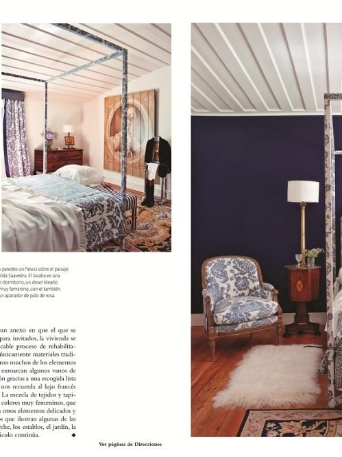 SAV nuevo estilo may review design architecture project luxury interview showroom deco bedroom vintage pieces light blue white arquitectura diseño de interiores productos sala de estar habitación