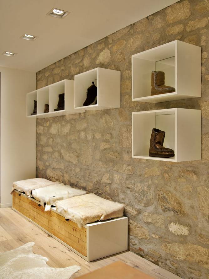 SAV zurich shoe store international interior design architecture project luxury rustic sophisticated creation creative pieces modern timeless exclusively pieces