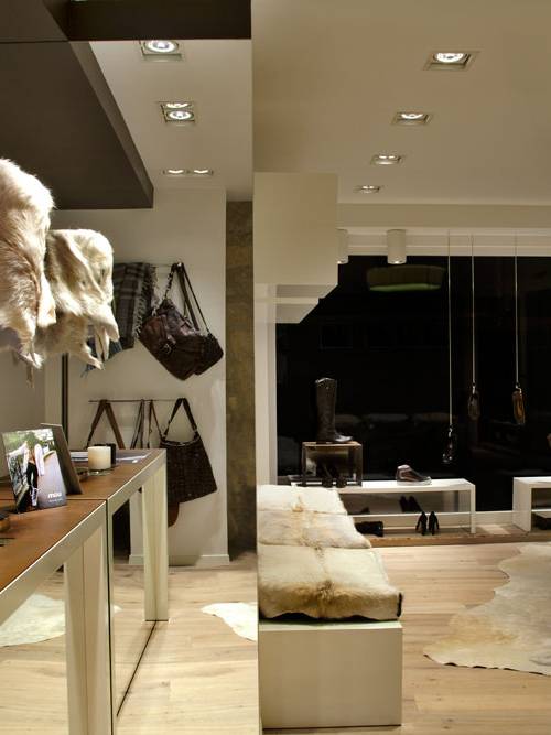 SAV zurich shoe store international interior design architecture project luxury rustic sophisticated creation creative pieces modern timeless exclusively pieces 
