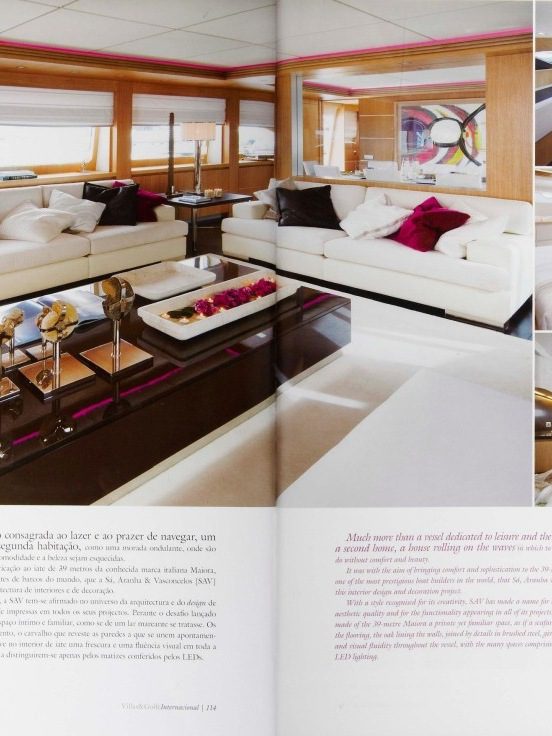 SAV villas golfe magazine 2010 design architecture project luxury interview showroom pieces decor modern