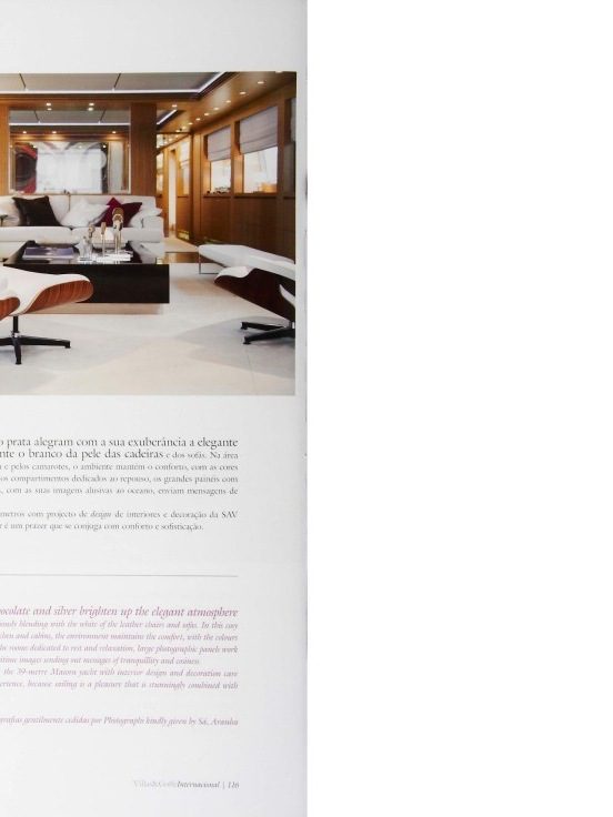 SAV villas golfe magazine 2010 design architecture project luxury interview showroom pieces decor modern