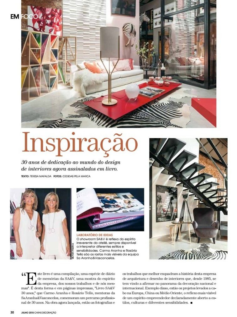 SAV caras decoracao vip review design architecture project luxury interview showroom decor partners vacations light 30 years book