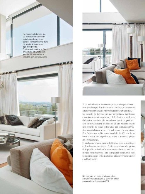 SAV urbana 2017 magazine review design architecture project luxury interview showroom decor ecletic partners light suite rustic modern white orange black pillows