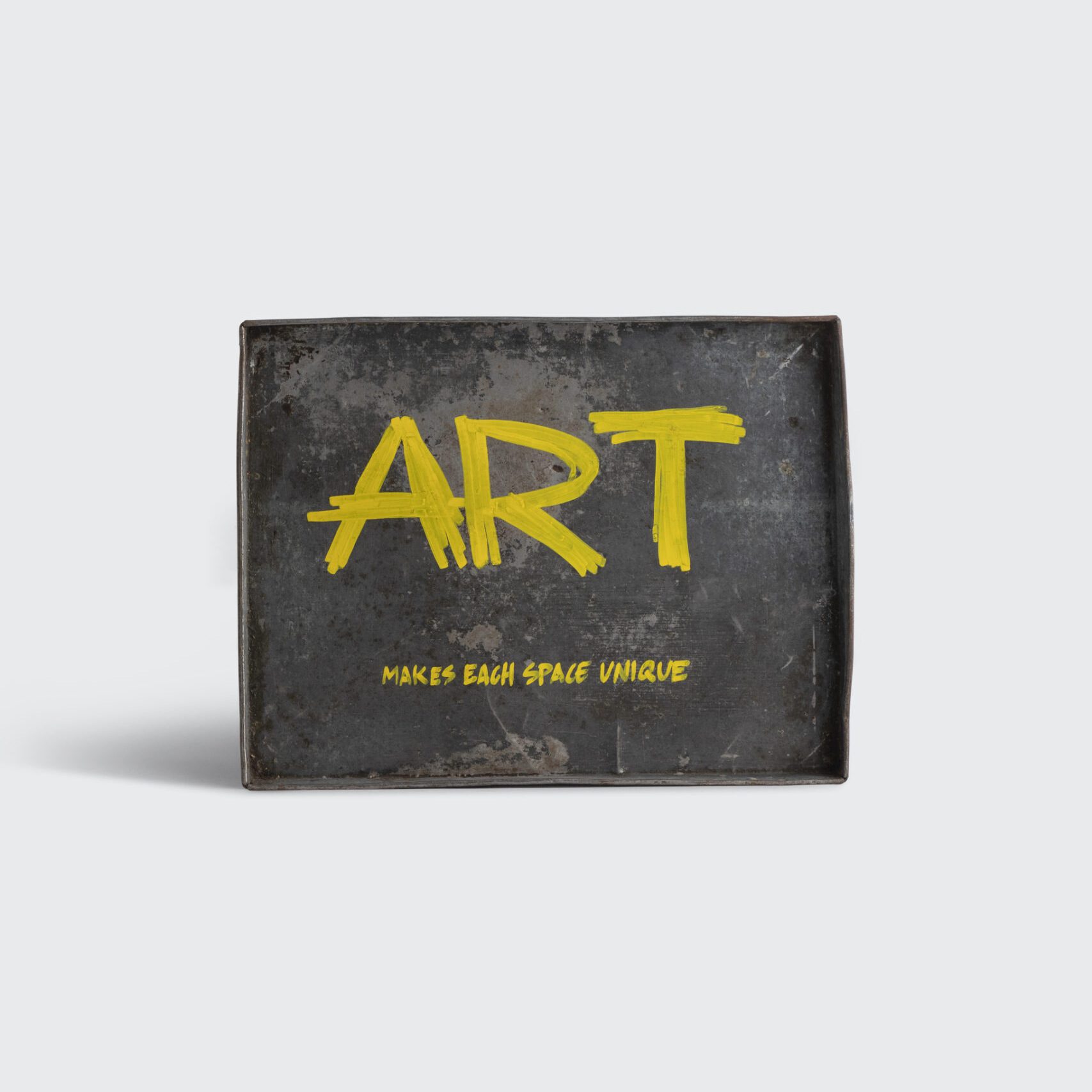 SAV artful tray art yellow interior design architecture product small objects lifestyle luxury handmade limited edition small expressions commandments yellow blue green pink white black versatile art piece practical perfect combination collection