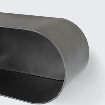 SAV grand petite oval niche interior design architecture product furniture luxury black onyx fiberglass 160cm decor detail bedside table walls support living room