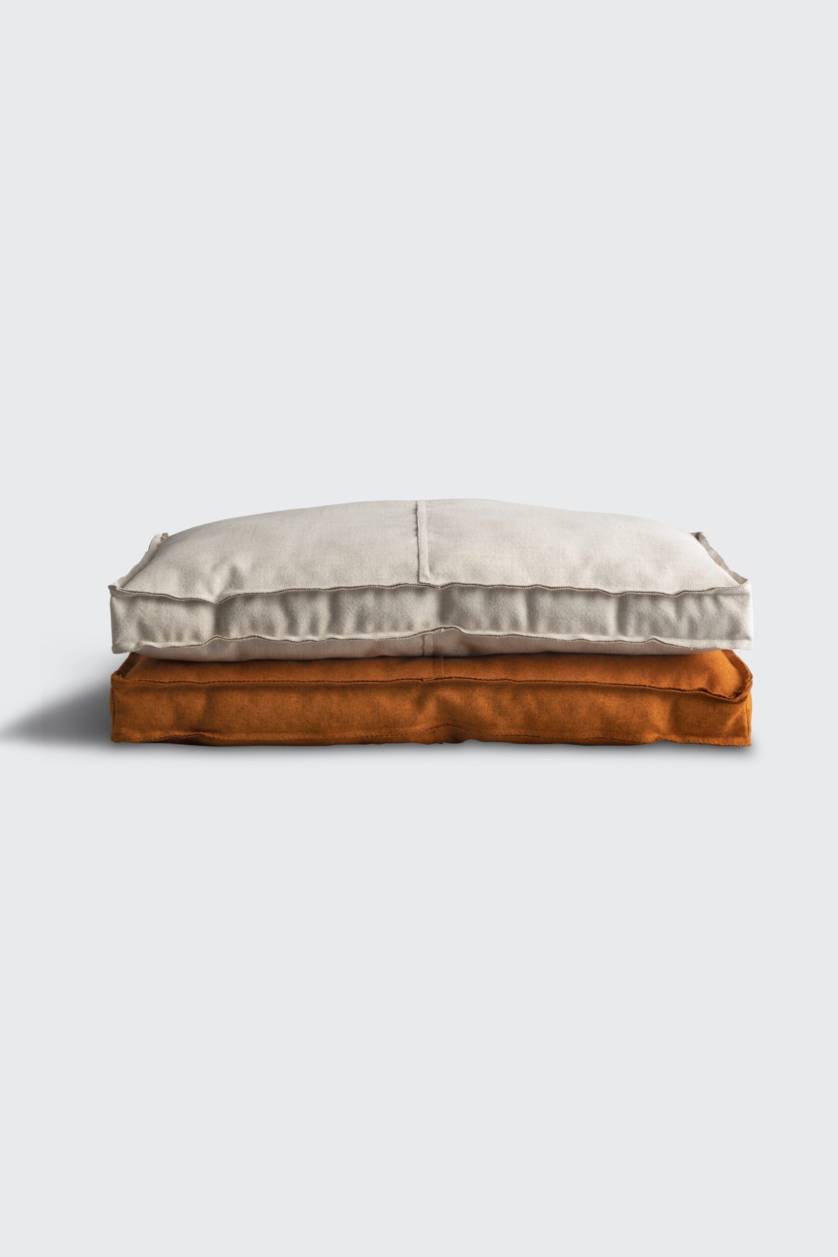 SAV mandarin set pillows interior design architecture product textiles luxury modern minimalist limited wool broadcloth 100% handmade orange blush white rectangle shape 70cmx45cm sofa look