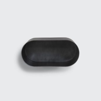 SAV grand petite oval niche interior design architecture product furniture luxury black onyx fiberglass 85cm decor detail bedside table walls support living room